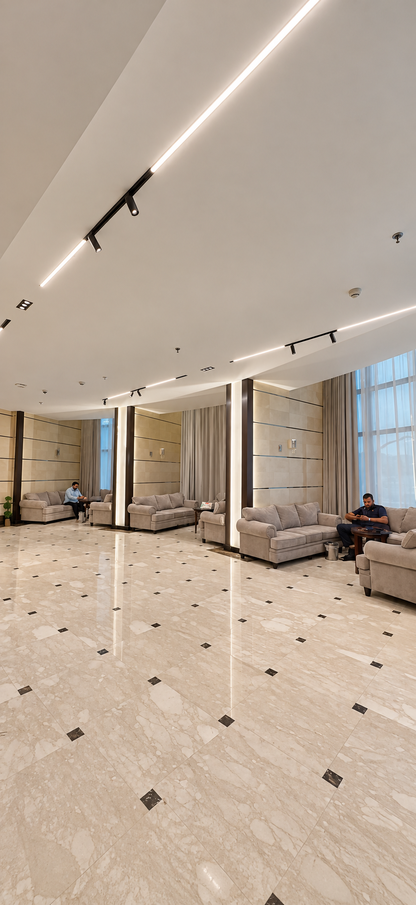Al Saad Flower 3 Hotel — lobi ve oturma alanlarının genel görünümü