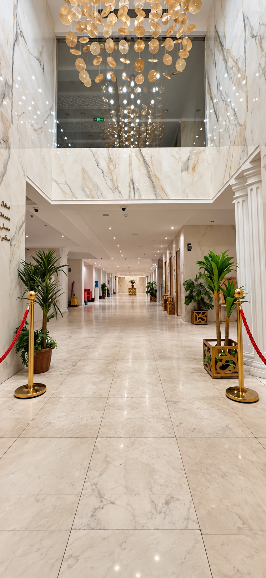 Masakin Al Hayat Hotel — Lobi giriş alanı ve iç mimari