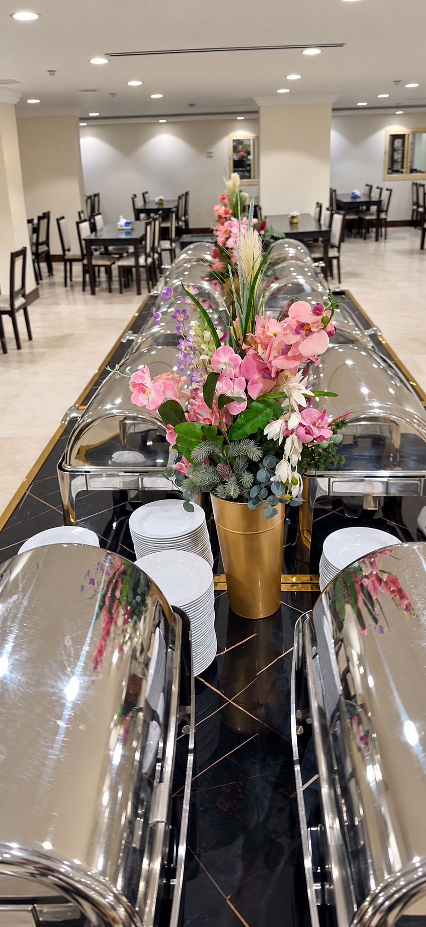 Moro Global Hotel — Açık büfe servis alanı